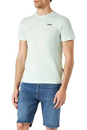 Schott NYC Tslogocasual Maglietta, Verde Pastello, M Uomo