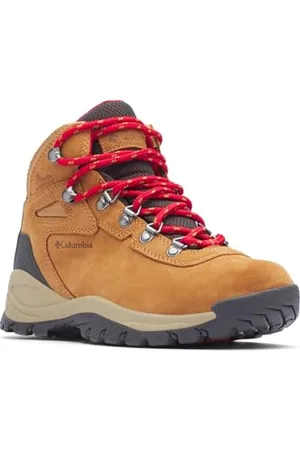 Columbia Newton Ridge Plus WP Amped, Scarponi da trekking ed escursionismo impermeabili a vita media Donna, Elk/Mountain Red 2024 , 37.5 EU