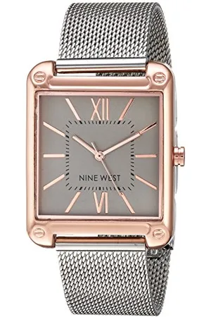 Nine West Orologio da donna con cinturino in maglia mesh