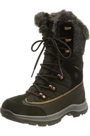 Jack Wolfskin Aspen Texapore High W, Stivali da Neve Donna, Black/Dark Grey, 37 EU