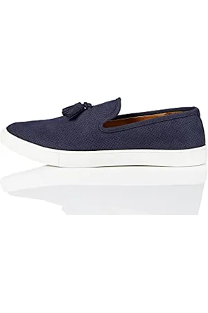 FIND FIND Tassle Casual - Mocassini Uomo, Blu (Navy Navy), 44 EU
