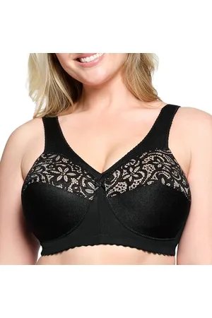 Glamorise Magiclift, Reggiseno in Cotone Senza Ferretto, #1001 Altamente Coprente, Opaco, , 7F Donna