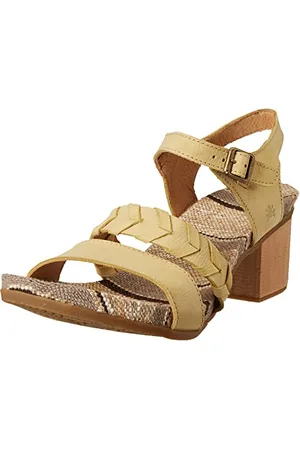 El Naturalista N5560 Deba, Sandali con Tacco Donna, Giallo (Sunlight), 39 EU