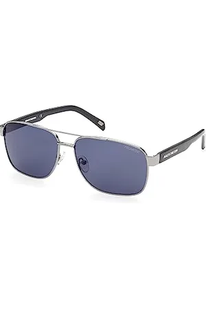Skechers SE6160 Occhiali da Sole Uomo, Occhiali da Sole Casual Leggeri, Forma Lente Navigator, Lenti Polarizzate Fumo