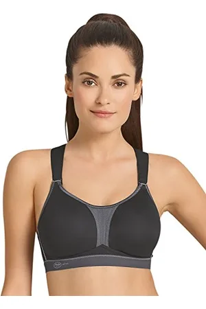 Anita Active Dynamixstar, Reggiseno Sportivo Donna, (Schwarz/Anthrazit 445), 2F