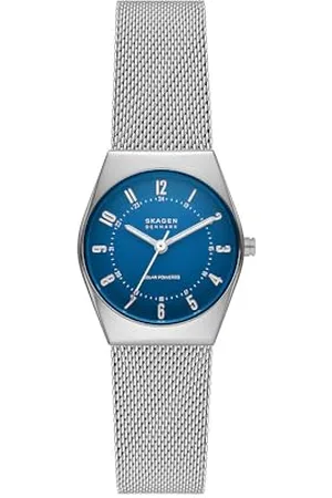 Skagen Grenen Orologio per le donne, movimento a energia solare con cinturino in acciaio inossidabile o in pelle, , 26MM