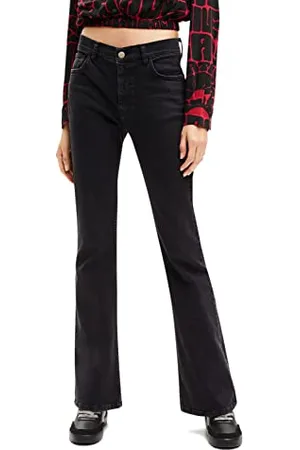 Desigual Denim_MIA, 2000 Black Jeans, 40 da Donna