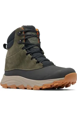 Columbia Expeditionist Shield, Stivali da neve Uomo, Deep Olive/Desert Sun , 40.5 EU