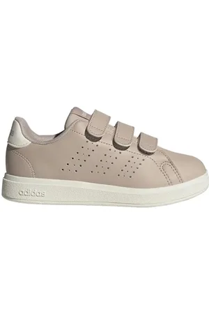 adidas Advantage Base 2.0 Shoes Children, Scarpe da Tennis, Wonder Taupe/off White/Core Black, 30.5 EU