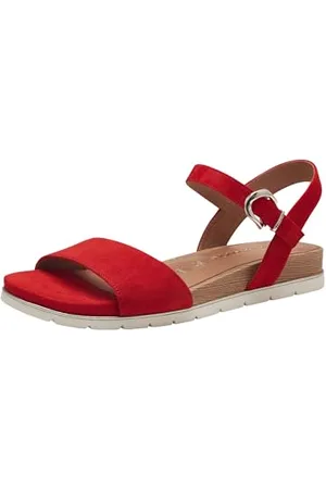 Tamaris Damen 1-28166-42, Sandali Bassi Donna, Red, 36 EU