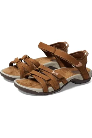 Teva W Tirra Pelle, Sandalo Sportivo Donna, Colore: Marrone Miele, 36 EU