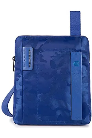 Piquadro P16 Borsello porta iPadAir in tessuto e pelle ad uno scomparto