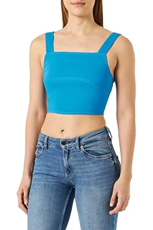 Pinko Rottofreno Top Lino Stretch, Canottiera Donna, , 44