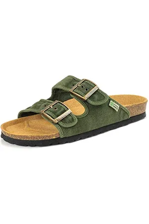Natural World 7001E- -35, Sandali Bassi Unisex-Adulto, Verde, 35 EU