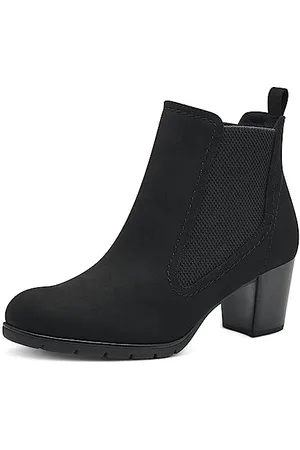 Marco Tozzi Stivali Chelsea da donna senza chiusure con tacco color (black) 40 EU