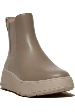 FitFlop F-Mode Leather Flatform Chelsea Boots, Stivali Donna, , 39 EU