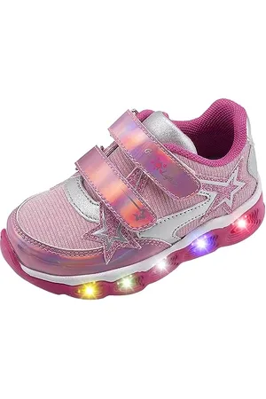 chicco Scarpe con Luci Bambino e Bambina, Sneaker con Luci Colorate nella Suola e Chiusura con Doppio Strappo, Scarpe Bambine e Ragazze/Scarpe Bambini e Ragazzi, Designed in Italy