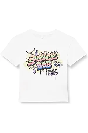 NAME IT NKNFYF Spongebob SS Boxy CPLG Top, Brillante, 146/152
