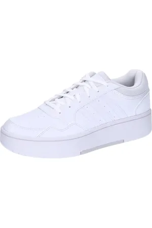 adidas Hoops 3.0 Bold Shoes, Scarpe Basse Non da Calcio, Cloud White/Cloud White/Dash Grey, 36 2/3 EU