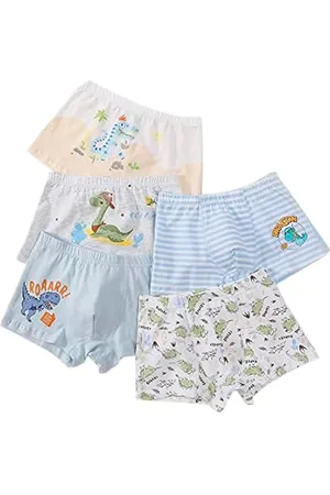 CM-Kid Boxer per Ragazzi Set 5 Pezzi, Biancheria Intima per Bambini in Cotone da 2 a 9 Anni