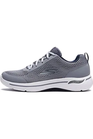 Skechers Gowalk Arch Fit-Scarpa Sportiva da Passeggio, con Schiuma raffreddata ad Aria, Ginnastica Uomo, Blu Marino, Grigio, 44 EU