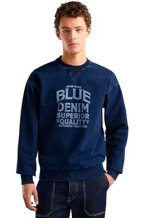 Benetton Maglia G/C M/L 349RU107X Felpa Senza Cappuccio, , XS Uomo