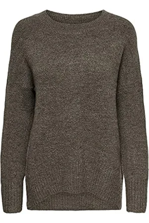 ONLY Womens ONLNANJING L/S KNT NOOS Pullover, Major Brown, XL