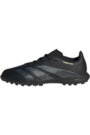 adidas Predator League J Football Boots Turf, Scarpe da Calcio, Core Black/Carbon/Gold Metallic, 30 EU