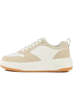 Champion RD18 Lite W Low, Sneakers Donna, off White/Beige/Marrone Chiaro (WW005), 42.5 EU