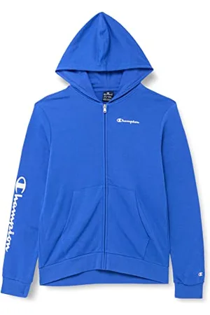 Champion Legacy American Classics-Ultra Light Powerblend Terry Full Zip Felpa con Cappuccio, , M Bambini e Ragazzi