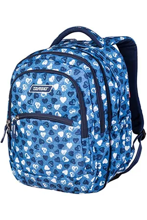 TARGET BACKPACK 2V1 CURVED JEANS HEARTS 26698