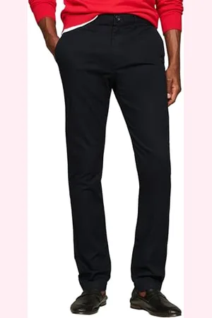Tommy Hilfiger Uomo Pantaloni Chino Bleecker Essential Twill Slim Fit, (Desert Sky), 40W/32L