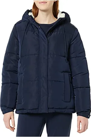 Amazon Piumino con Cappuccio Impermeabile Foderato in Sherpa (Disponibile in Taglie Forti) (precedentemente Amazon Aware) Donna, , S