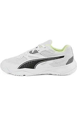 PUMA Solarflash Jr II, Scarpe da Ginnastica per Ambienti Interni Unisex-Bambini, White Black Fizzy Light, 28 EU