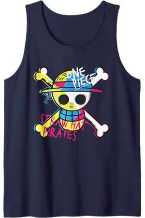 Onepiece Cappello di paglia monopezzo Pirati Logo Monkey D Rufy Canotta