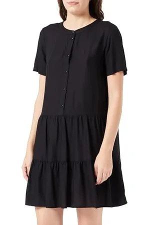 VERO MODA Vmbumpy SS Short Dress Wvn Noos Vestito, , XS Donna