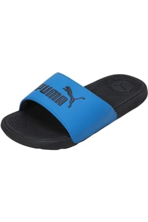 PUMA Cool Cat 2.0 Jr, Slide Sandal, Future Blue Black, 38 EU