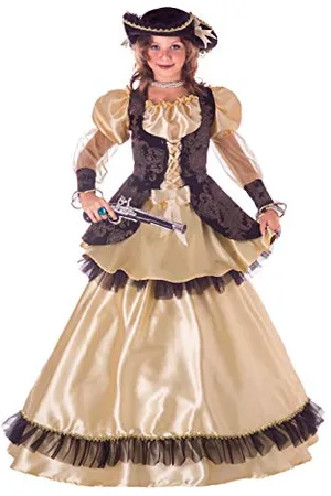 CIAO Regina dei Pirati costume travestimento bambina 2-in-1 (Taglia 9-11 anni)