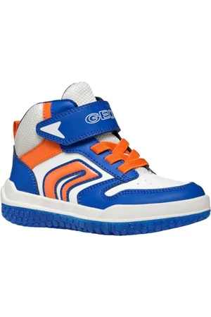 Geox J BUZZERLIGHT Boy A, Scarpe da Ginnastica, Royal/White, 25 EU