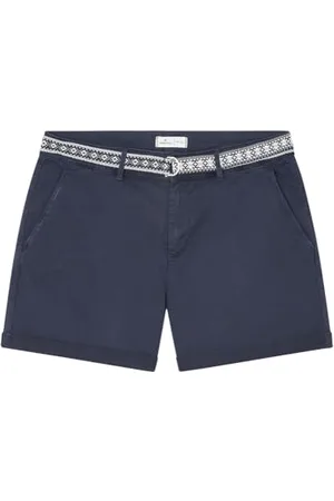 Springfield Short Chino Cinturón Pantaloncini Bermuda, , 38 Donna