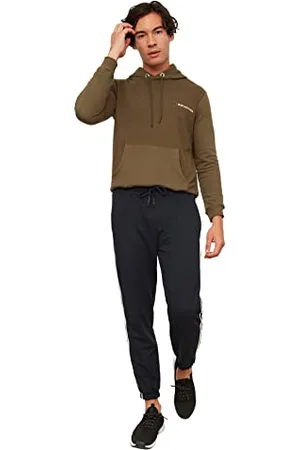 Trendyol Blue Male Regular Fit Rubber Tracksuit Pantaloni della Tuta, XL Uomini