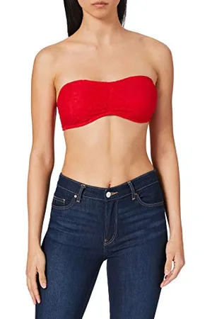 Urban classics Ladies Laces Bandeau, Canottiera, Donna, (Red 00199), XL