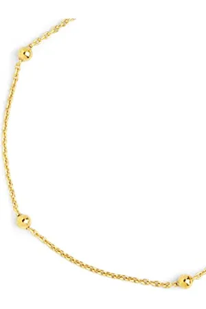 SINGULARU Bracciale Dots. Argento Sterling 925 con Finitura Placcata 18 Kt. Taglia Unica. Lunghezza della Catena 17,5 cm. Gioielli per Donna