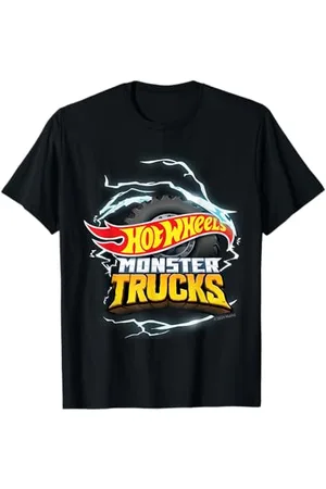 Hot Wheels – Monster Trucks Lightning Wheel Logo Maglietta