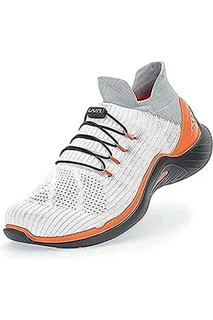 UYN City Running Black Sole, Sneaker Uomo, White/Orange, 40 EU