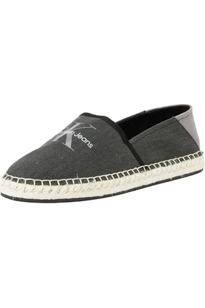 Calvin Klein Jeans Espadrillas Donna Scarpe in Tela, Multicolore (Black/Stormfront), 39