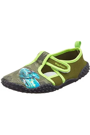Playshoes Calzature da Bagno con Protezione UV Camaleonte, Scarpe da Scogli Unisex - Bambini e ragazzi, Verde (Olive 34), 22/23 EU
