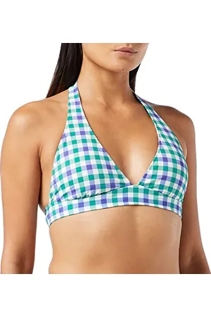 Amazon Costume da Bagno Bikini con Allacciatura al Collo e Supporto Leggero (Disponibile per Taglie Forti) Donna, , 46
