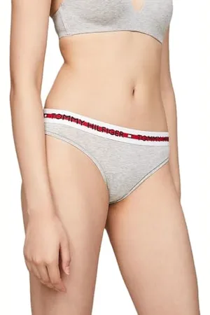 Tommy Hilfiger Perizoma Donna Tanga, (Mid Grey Heather), L