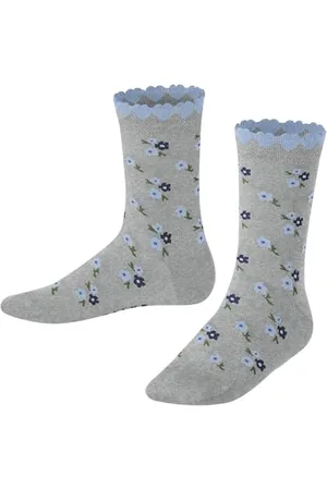 Falke Ditsy Flowers K So cotone fantasia 1 paio, Calzini Unisex - Bambini, , 19-22
